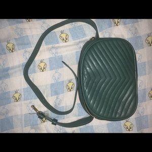 Small forest green fanny pack